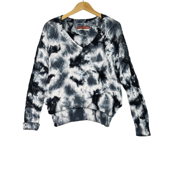 Anthropologie Pilcro Joni Tie Dye Cable Knit Hi Low Sweater Size XS - Picture 2 of 6
